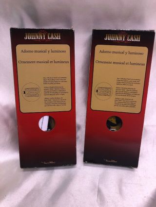 Wow Johnny Cash singing Lighted Christmas ornaments I walk the Line&Ring Of Fire 2