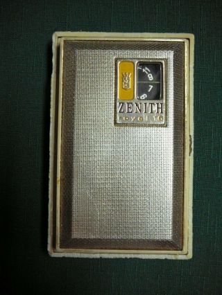 1965 Zenith Royal 16 Vintage Transistor Pocket Radio Am Japan