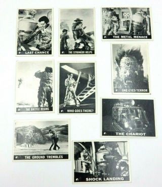 Rare Set Of Space 9 Productions 9 Lost In Space Monochrome Trading Cards 1966