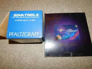 Star Trek Vi Uss Enterprise Ncc - 1701 - A Pfaltzgraff Coffee Mug 1993 W/box & Book