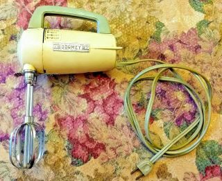 Vintage Dormey Electric Hand Mixer Model 7500 Yellow Great S/h