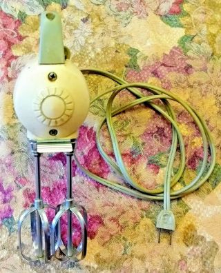Vintage Dormey Electric Hand Mixer Model 7500 Yellow Great S/H 2