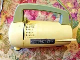 Vintage Dormey Electric Hand Mixer Model 7500 Yellow Great S/H 5