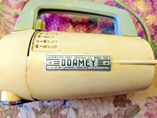 Vintage Dormey Electric Hand Mixer Model 7500 Yellow Great S/H 6