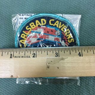 Vintage 1970 ' s CARLSBAD CAVERNS Mexico TrailBlazer Emblems Embroidered Patch 3