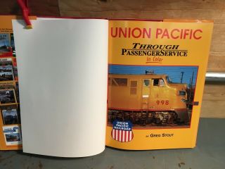 Railroad book; Union Pacific Through Passenger Service.  by Stout 2