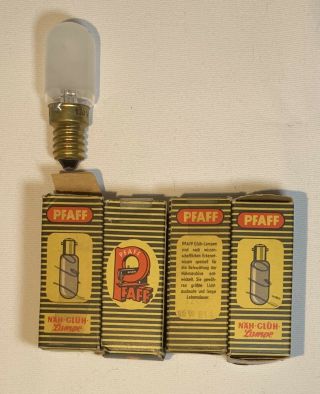 4 Antique Pfaff Twist Lightbulbs In