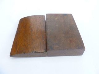 Antique 19th Century Early Victorian Oak Wood Snuff / Quill Pen Nib Box c1840 ' s 6
