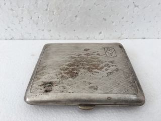 1940 ' s Old Brass Cigarette Case Engraved Handcrafted Unique collectible Vintage 2
