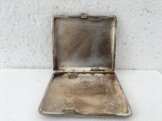 1940 ' s Old Brass Cigarette Case Engraved Handcrafted Unique collectible Vintage 3