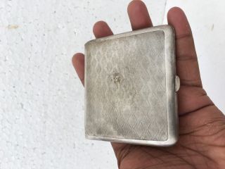 1940 ' s Old Brass Cigarette Case Engraved Handcrafted Unique collectible Vintage 4