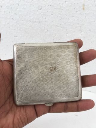 1940 ' s Old Brass Cigarette Case Engraved Handcrafted Unique collectible Vintage 6