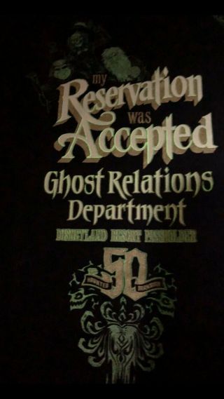 Rare Haunted Mansion T Shirt Large 50th Exclusive Annual Pass Holder