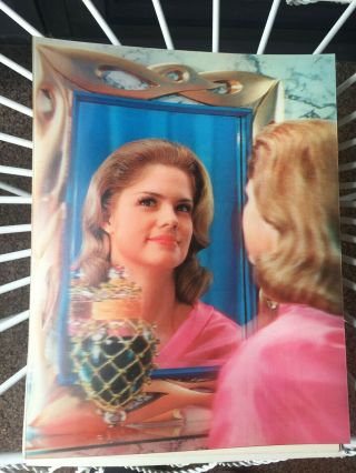 Vintage Lenticular 3d Picutre Pin Up Girl Beauty Wc Jones 13 1/2 X10 1/2 "