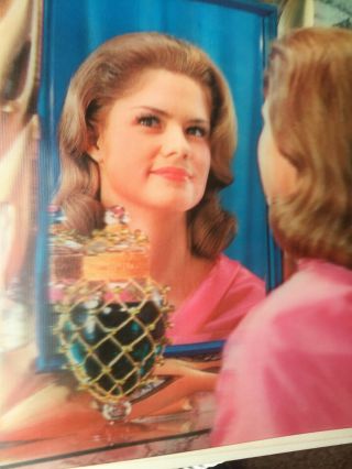 Vintage Lenticular 3D Picutre Pin Up Girl Beauty WC Jones 13 1/2 x10 1/2 