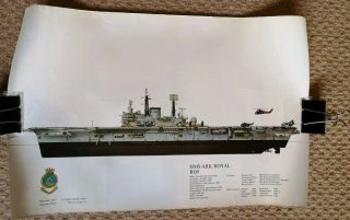 Squadron Prints X5; Hms Ark Royal,  Phantom,  Buccaneer,  Sea King & Gannet 1970s.