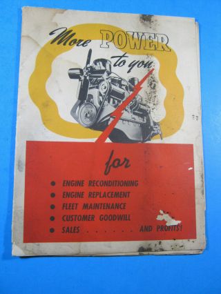 1930? Mopar Chrysler Engine Parts Poster 25 " X 36 "