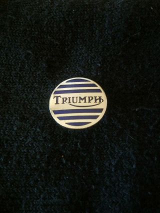 Triumph Motorcycle Vintage Biker Pin From 60 