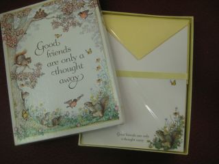American Greetings Box Of Vintage Statiionery - " Good Friends " Animals