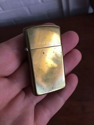Brass Zippo 1932 - 1988 Cigarette Lighter Vintage