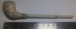 Rare Early 1850 American Indian Clay Trade Pipe Horse Head Clay Pipe Bowl
