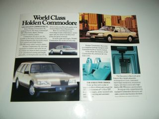 Vintage 1985 Holden Commodore car dealers brochure 2