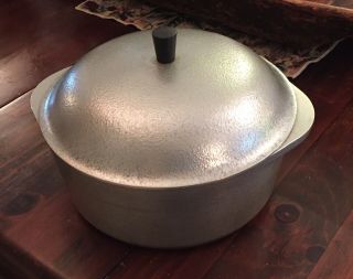 Vintage Hammercraft Club Aluminum Hammered Dutch Oven 4 - 1/2 Quart Pot Cookware