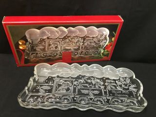 Gorham Holiday Traditions North Pole Express Train Serving Dish 13 1/2 "