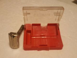 Vintage Gillette Model Z - 2 Razor With Case Made In U.  S.  A.  Safety Double Edge