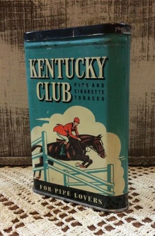 Vintage Kentucky Club Tobacco Tin
