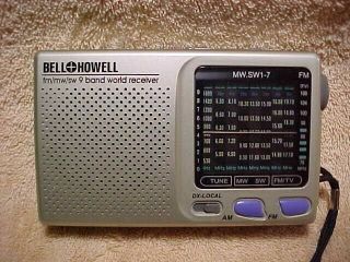 Vintage Bell & Howell Transistor Radio Fm/mw/sw 9 Band World Receiver
