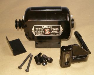 Singer Sewing Machine Motor Bz 15 - 8 For 66 99 15 - 90 Serviced