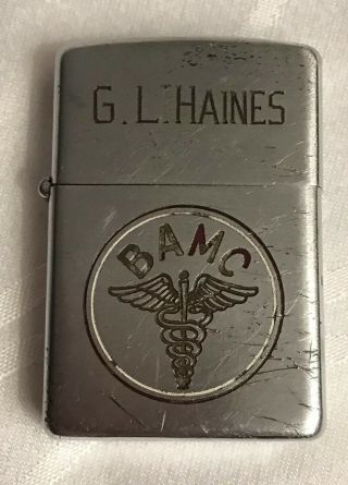 Vintage 1953 Zippo Brooke Army Medical Center Fourth Army Track Meet Lighter