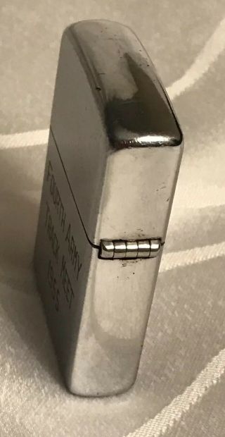 Vintage 1953 Zippo Brooke Army Medical Center Fourth Army Track Meet Lighter 4