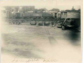 N567 Rp 1940 Springfield Mass Street Railway Hooker St Yard Scrapping Cars