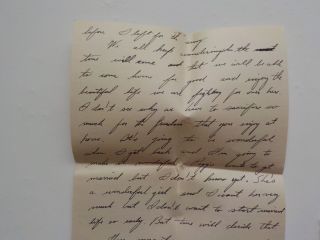 WWII Letter 1945 Don ' t See Sacrifice For Freedom At Home 16th Armored Infantry 2