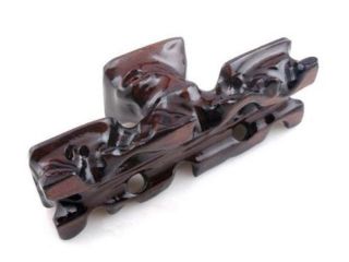 Wooden Crafted Triple Display Stand For Netsuke Snuff Bottle Figurine Home Decor 2