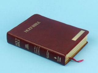 Vtg 1976 King James Version Holy Bible Nelson Grant Print Reference Red Leather