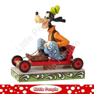 Jim Shore Soap Box Derby Goofy Figurine Disney Traditions