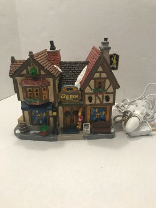 Lemax Coventry Cove The Golden Hare Tavern Christmas Village Very Gently