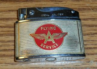 Vintage Flying A Service Flat Advertising Lighter/rare
