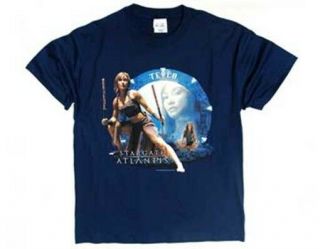 Stargate Atlantis Tv Series Teyla Figure & Gate T - Shirt Unworn