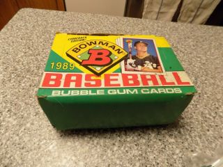 1989 Bowman Baseball Wax Pack Box W/ith 36 Packs