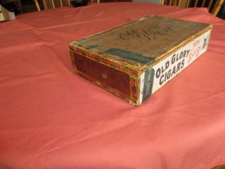Antique Cigar Box OLD GLORY CIGARS with Eagle Tobacco Tax Stamp - TC111 6