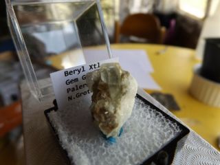 Aquamarine Gem Beryl Crystal Palermo Mine North Groton,  N.  H. 4