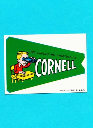 1967 Topps Comic Pennants - Cornell