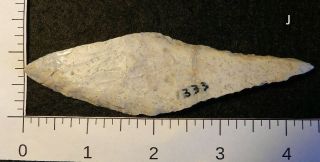 J Authentic Native American Indian artifact arrowheads point Beveled knife 2