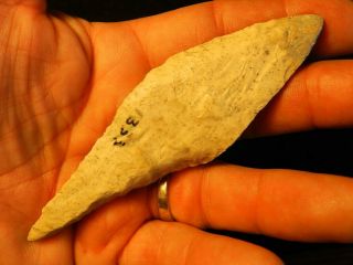 J Authentic Native American Indian artifact arrowheads point Beveled knife 4