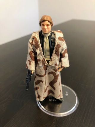 Vintage Star Wars Kenner Han Solo In Trench Coat Action Figure