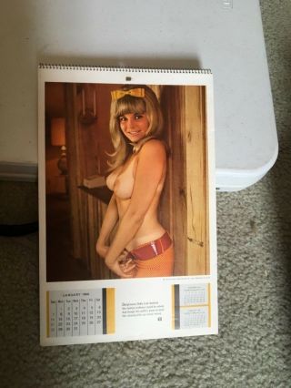 1968 Playboy Calendar Centerfold Calendar 12 Months Nudes